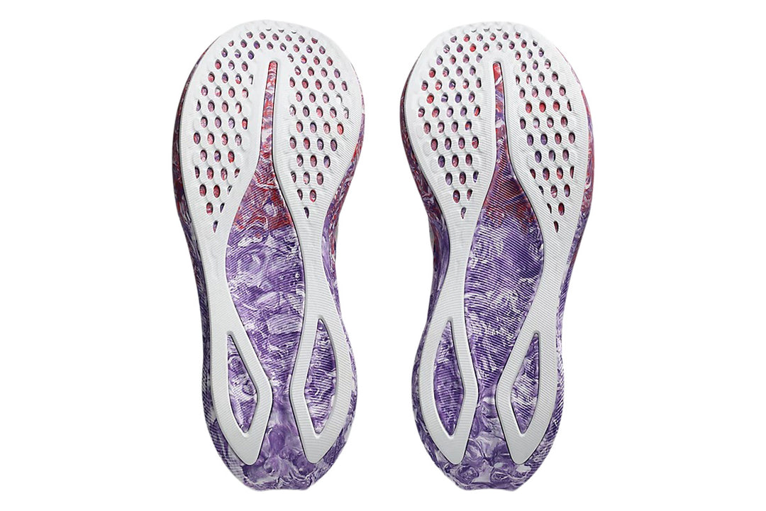 Asics Gel-Noosa Tri 16 D White/Edo Purple Mens #color_purple-multi-reds-oranges