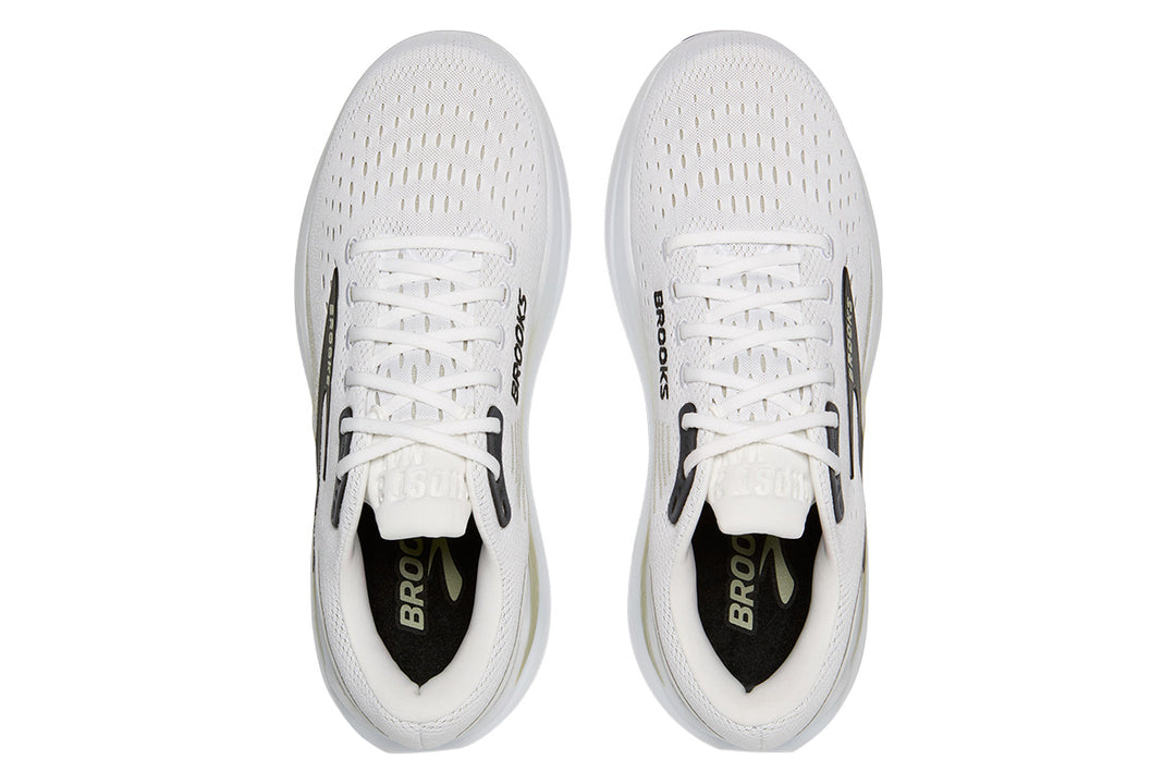 Brooks Ghost Max 3 D Bright White/Tea/Black Mens #color_white-multi