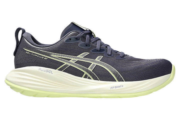 Asics Gel-Cumulus 27 D Indigo Fog/Lucid Yellow Mens #color_blue-dark-navy