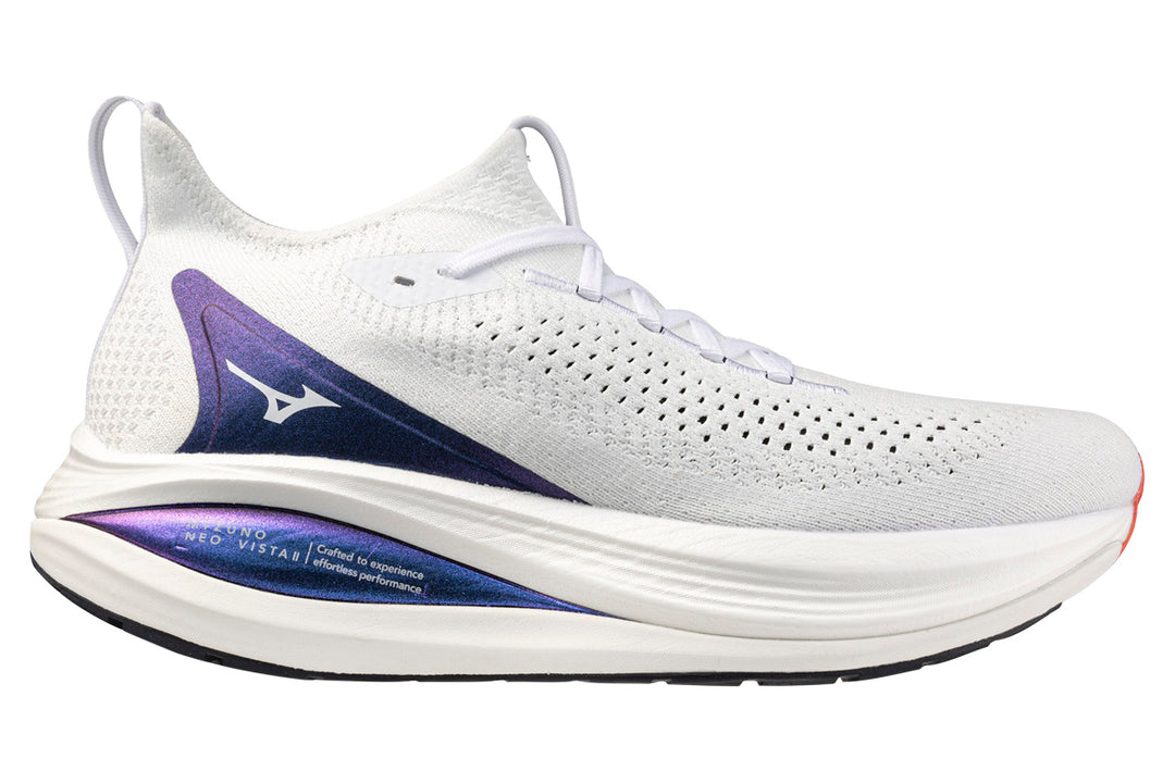 Mizuno Neo Vista 2 D White/White/Iris Bloom Mens #color_white-multi-blues