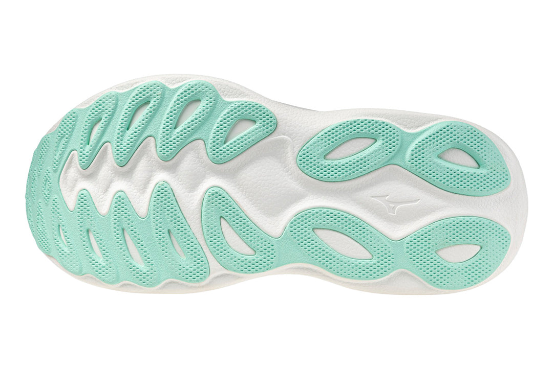 Mizuno Wave Sky 9 D Mercury/Baritone Blue/Ice Green Womens #color_grey