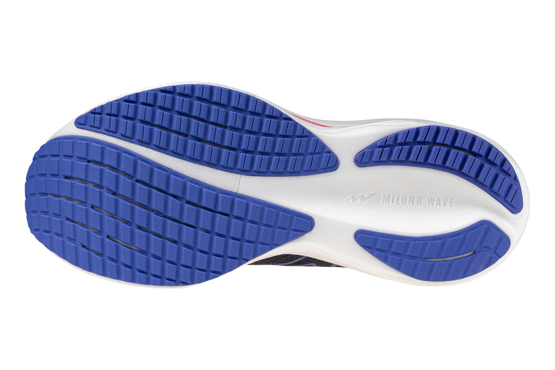 Mizuno Wave Rider 29 B Odyssey Grey/Iris Bloom/Calypso Coral Womens #color_purple-multi