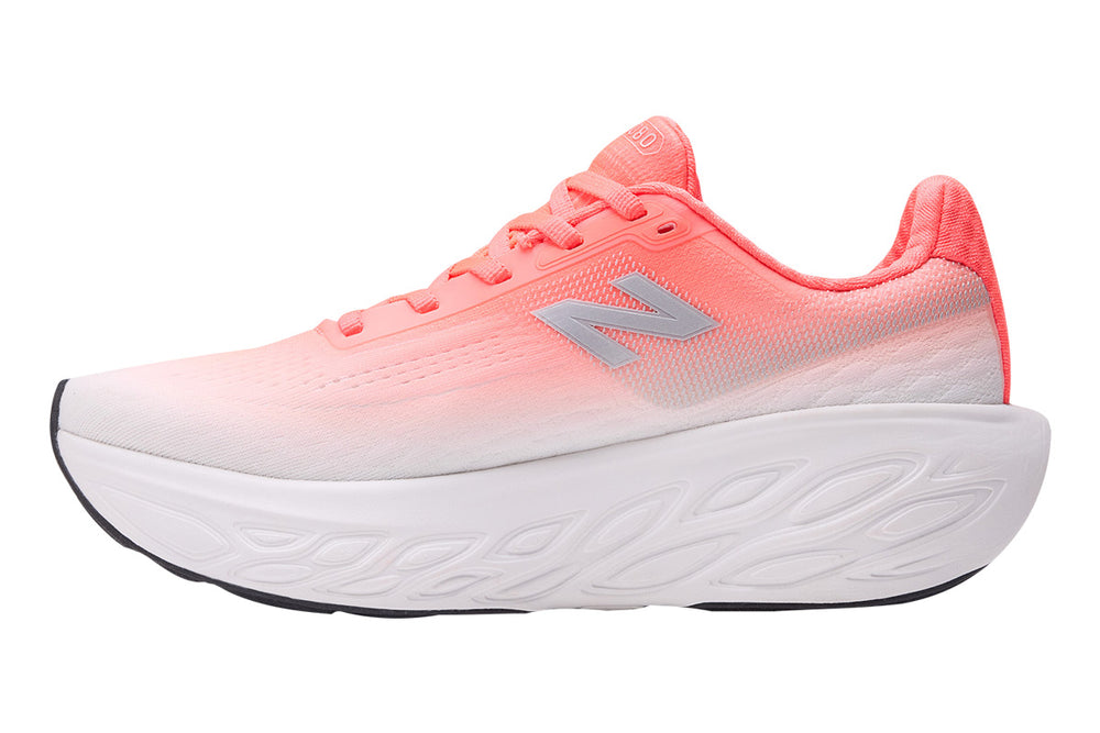 New Balance 1080 v14 B Urgent Red Womens #color_white-multi-reds-oranges