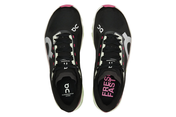 On Cloudmonster Hyper D Black/Lima Mens #color_