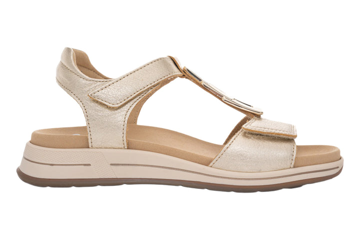 Ara Osaka Sandal 12-34826 Platinum Womens #color_metallic-greige