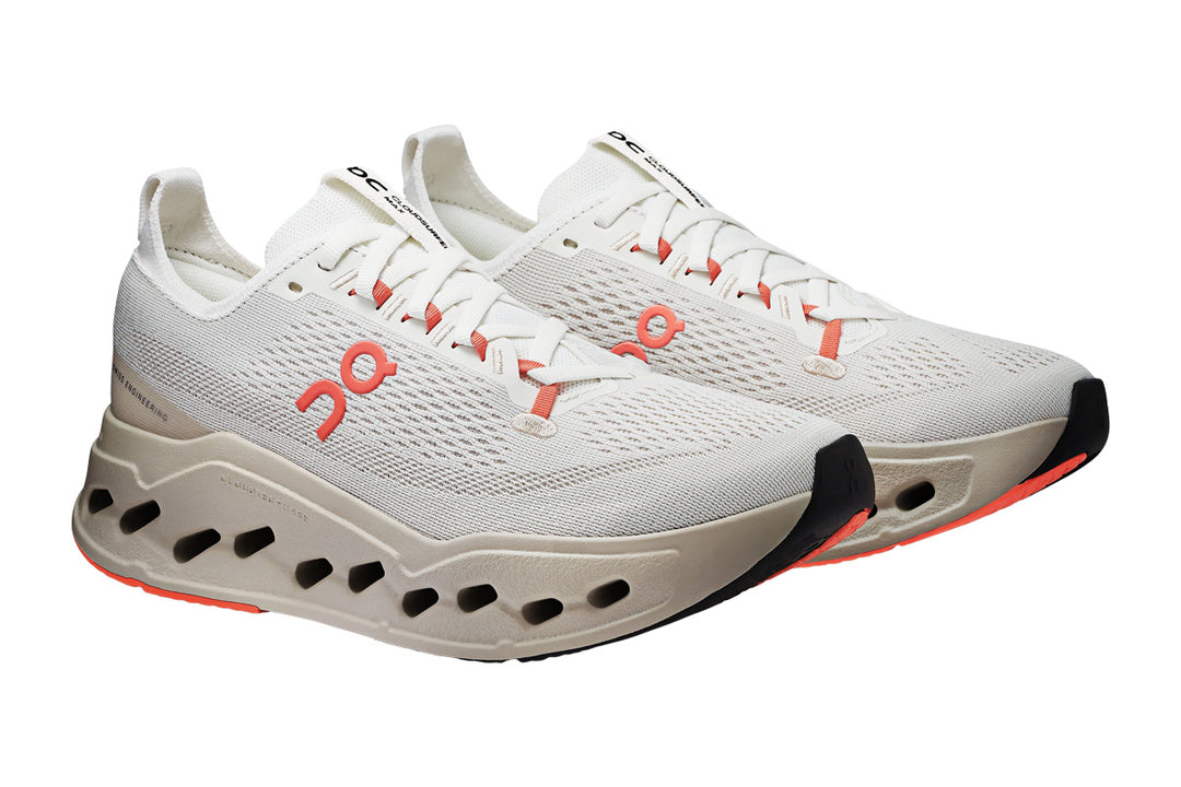 On Cloudsurfer Max B Ivory/Salmon Womens #color_