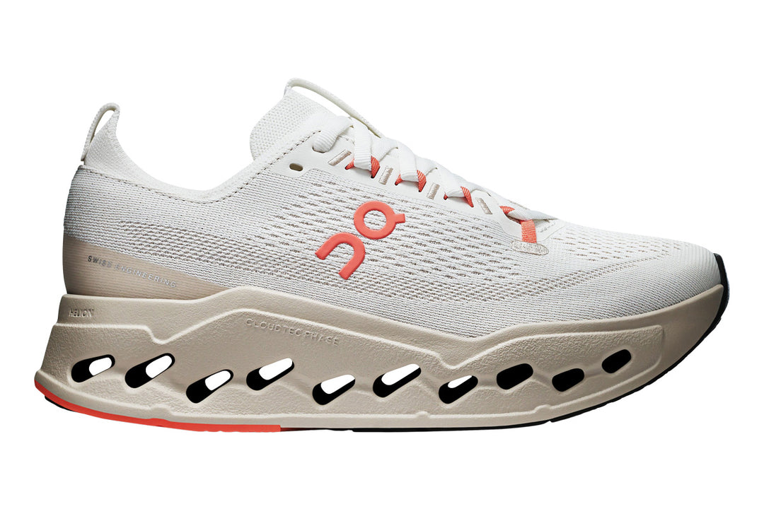 On Cloudsurfer Max B Ivory/Salmon Womens #color_