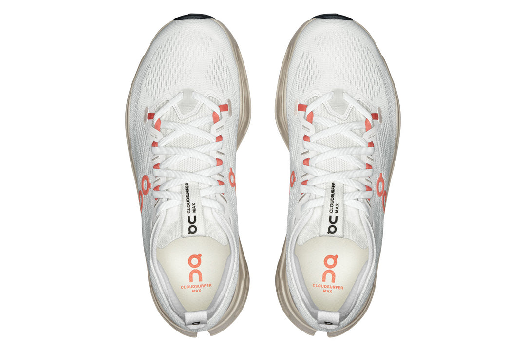 On Cloudsurfer Max B Ivory/Salmon Womens #color_
