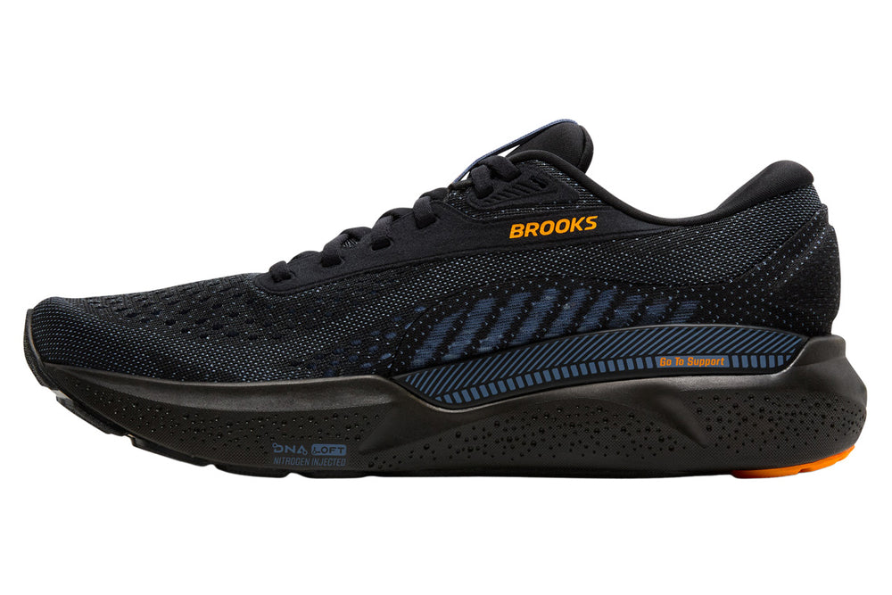 Brooks Adrenaline GTS 24 D Black/Countryblue/Orange Mens #color_black-multi