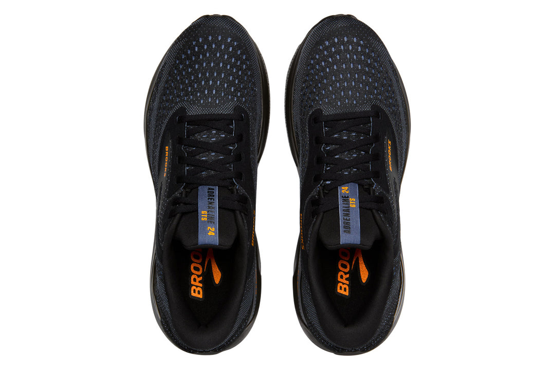Brooks Adrenaline GTS 24 D Black/Countryblue/Orange Mens #color_black-multi