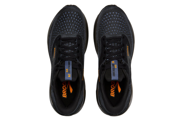 Brooks Adrenaline GTS 24 D Black/Countryblue/Orange Mens #color_black-multi
