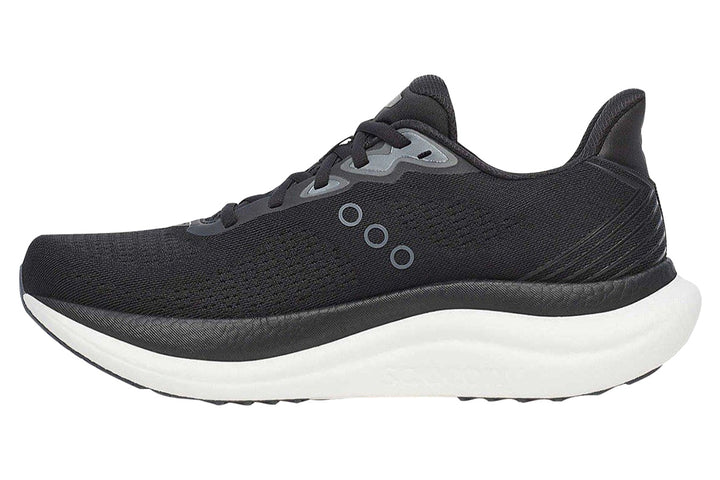 Saucony Triumph 23 2E Black/White Mens #color_black-multi-whites