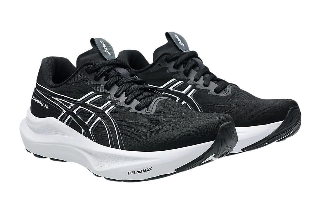 Asics GT-2000 14 B Black/White Womens #color_black-multi-whites