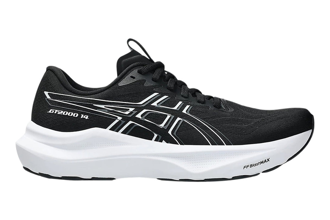 Asics GT-2000 14 B Black/White Womens #color_black-multi-whites