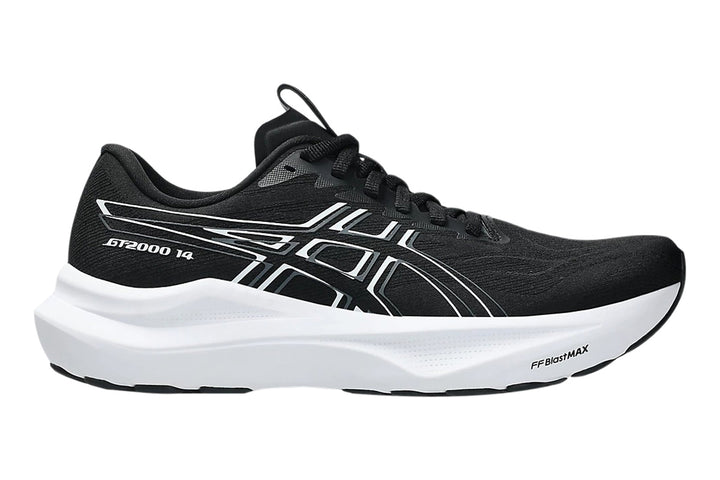 Asics GT-2000 14 B Black/White Womens #color_black-multi-whites