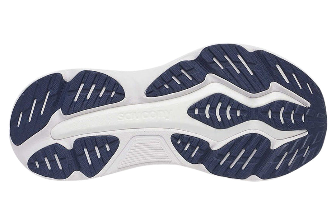 Saucony Hurricane 25 2E Flint/Navy Mens #color_grey