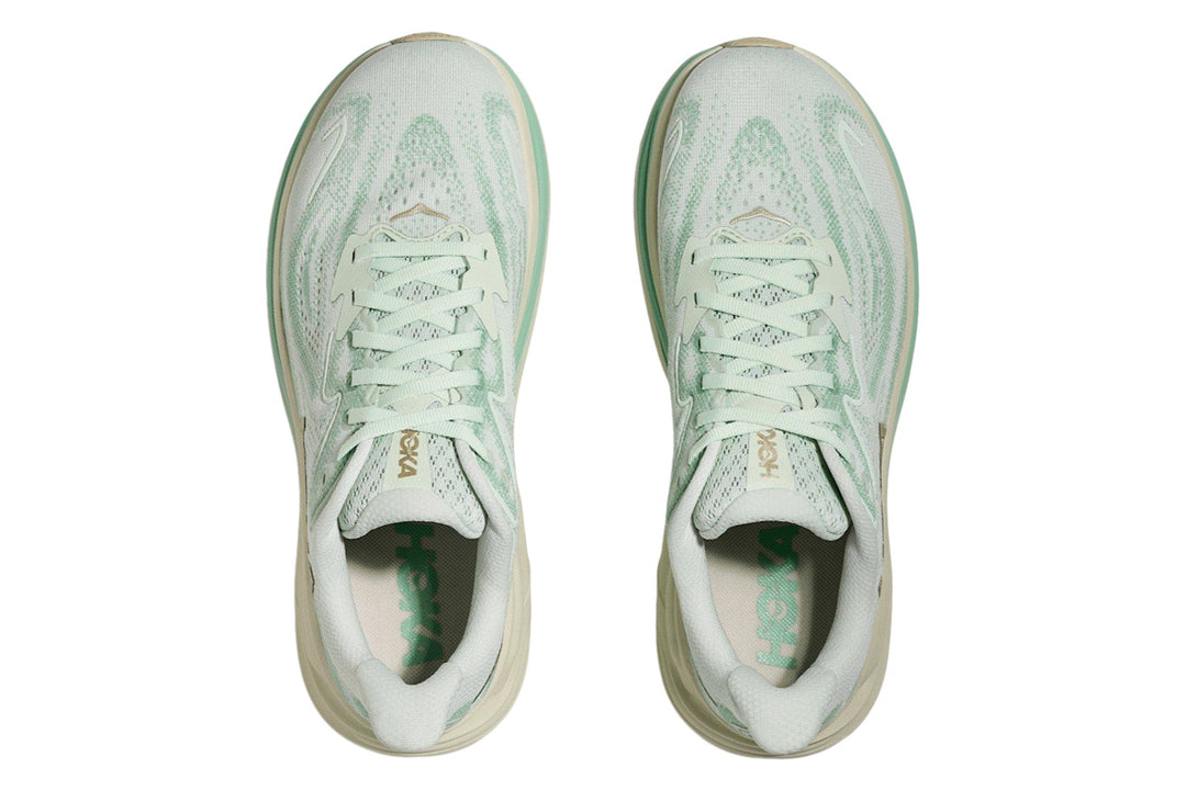 Hoka Clifton 10 B Sea Glass/Jadeite Womens #color_green-jade