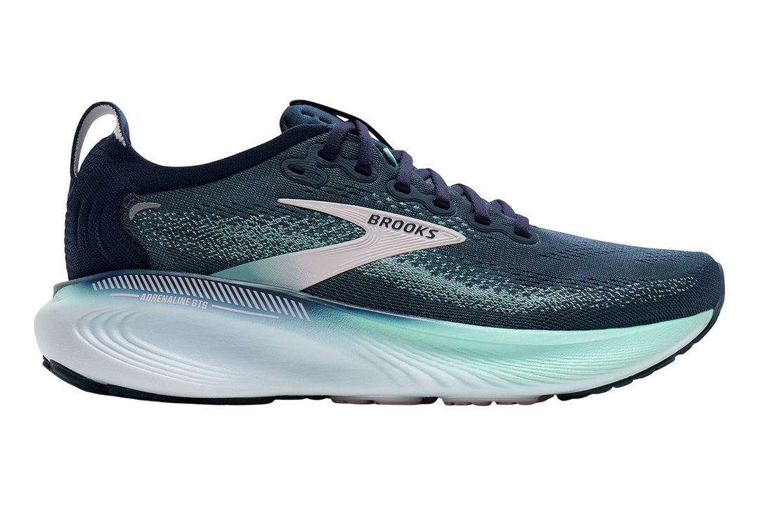 Brooks Adrenaline GTS 25 B Spellbound/Yucca/Pink Womens #color_navy-multi