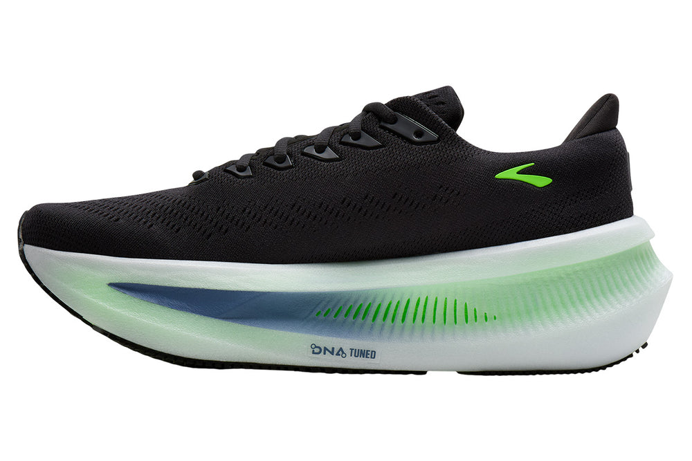 Brooks Glycerin Max 2 D Phantom/White/Green Gecko Mens #color_black-multi-greens