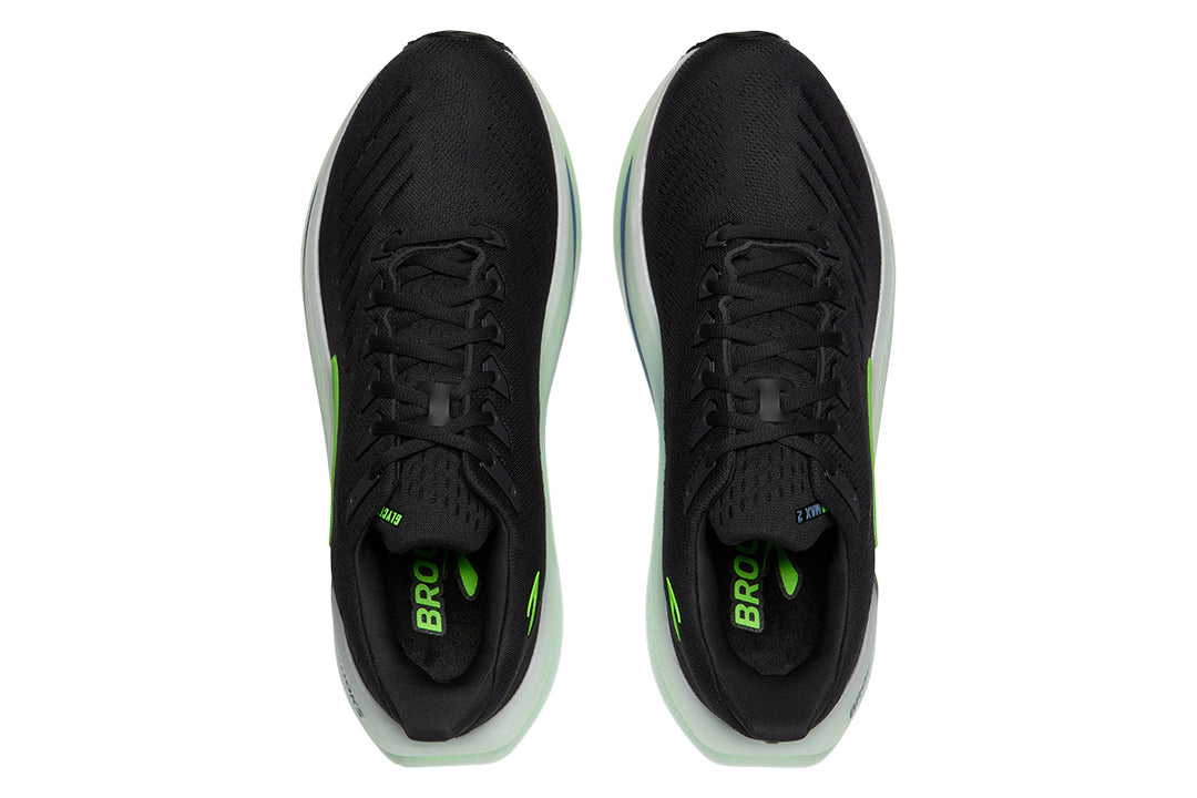 Brooks Glycerin Max 2 D Phantom/White/Green Gecko Mens #color_black-multi-greens