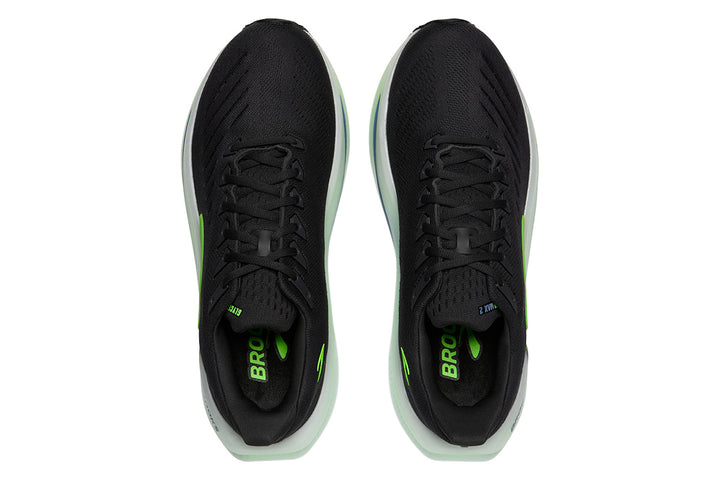 Brooks Glycerin Max 2 D Phantom/White/Green Gecko Mens #color_black-multi-greens