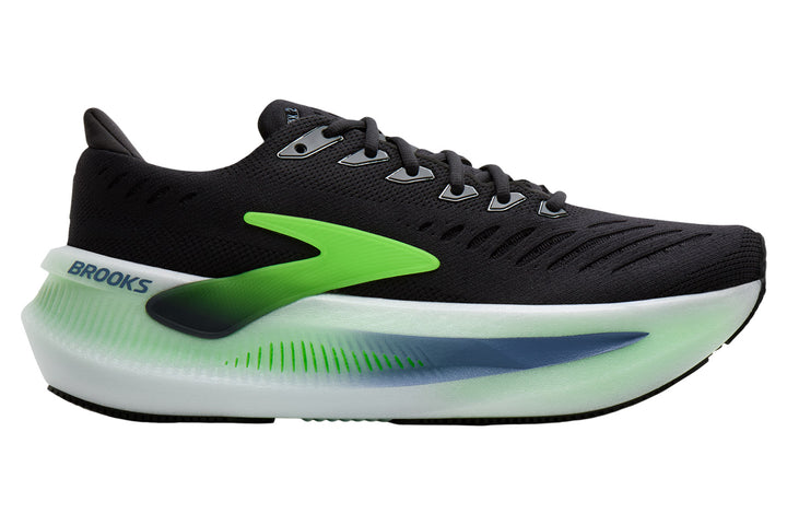 Brooks Glycerin Max 2 D Phantom/White/Green Gecko Mens #color_black-multi-greens