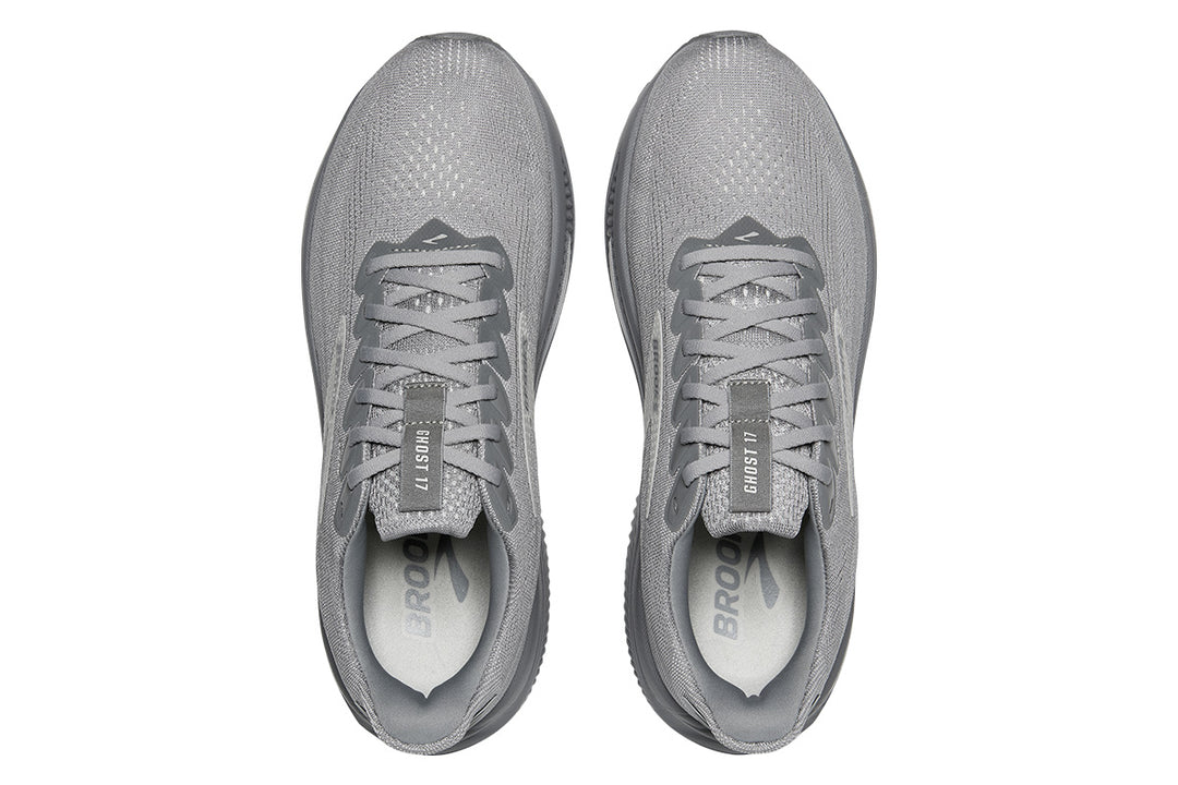 Brooks Ghost 17 D Primer Gray/Oyster Mushroom Mens #color_grey-dark-grey