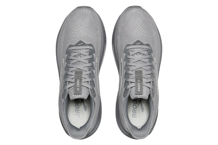 Brooks Ghost 17 D Primer Gray/Oyster Mushroom Mens #color_grey-dark-grey