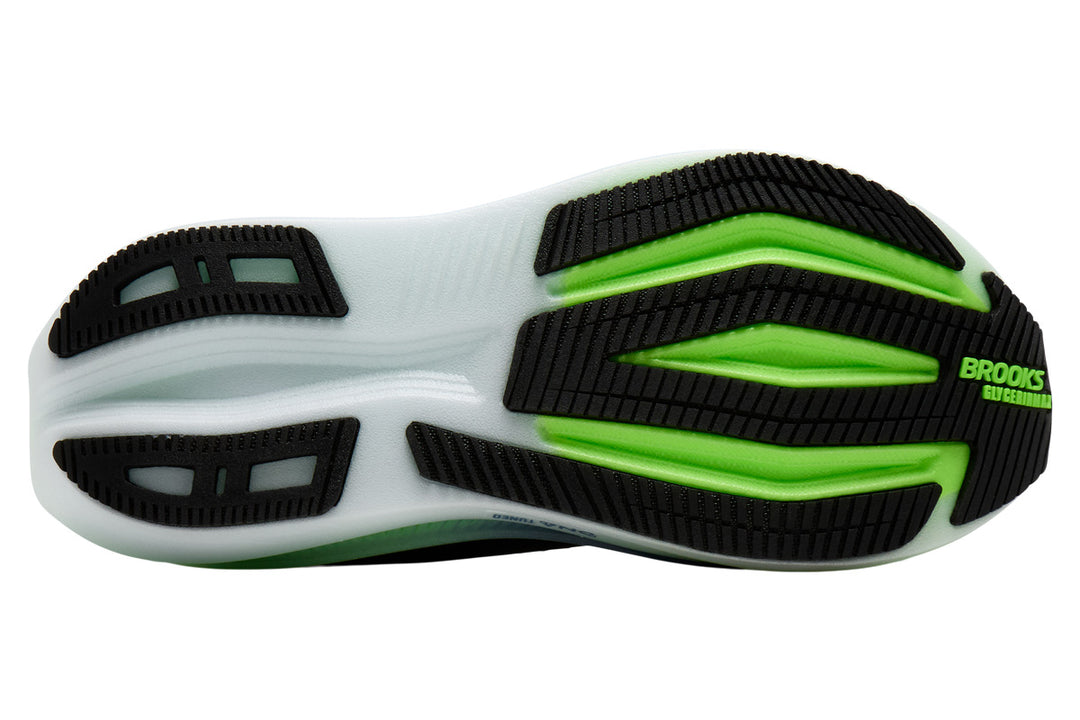 Brooks Glycerin Max 2 D Phantom/White/Green Gecko Mens #color_black-multi-greens