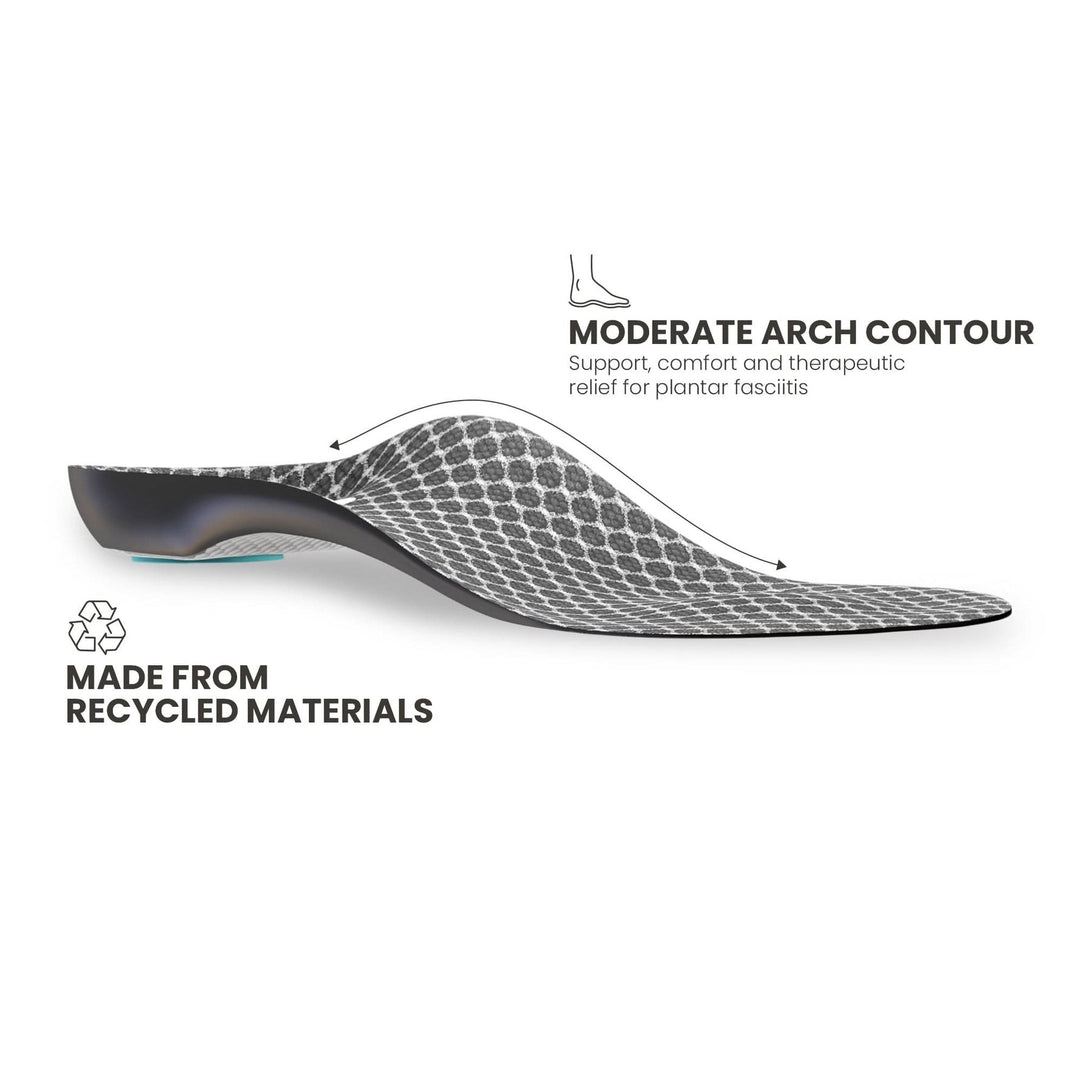 Lightfeet Plantar Fasciitis 3/4 Insole #color_black