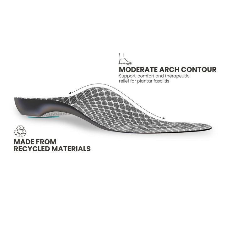 Lightfeet Plantar Fasciitis 3/4 Insole #color_black
