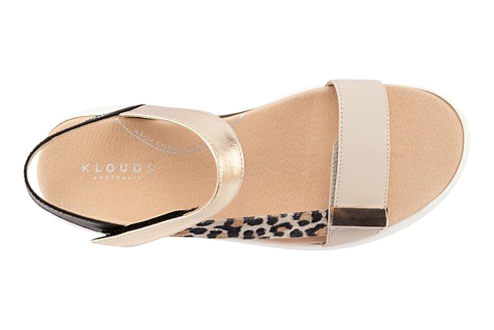 Klouds Ivory Metallic Leopard Combo Womens #color_metallic-multi