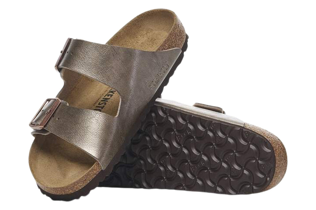 Birkenstock Arizona R Graceful Taupe Birko-Flor Womens #color_metallic-bronze