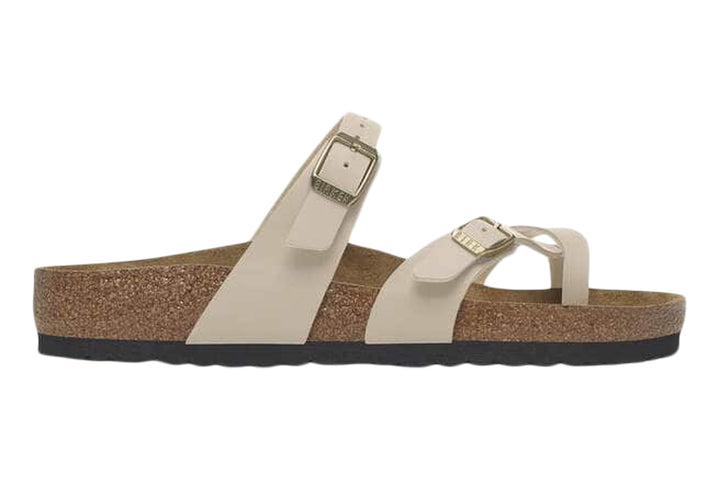 Birkenstock Mayari R Sandcastle Birkibuc Womens #color_brown-beige
