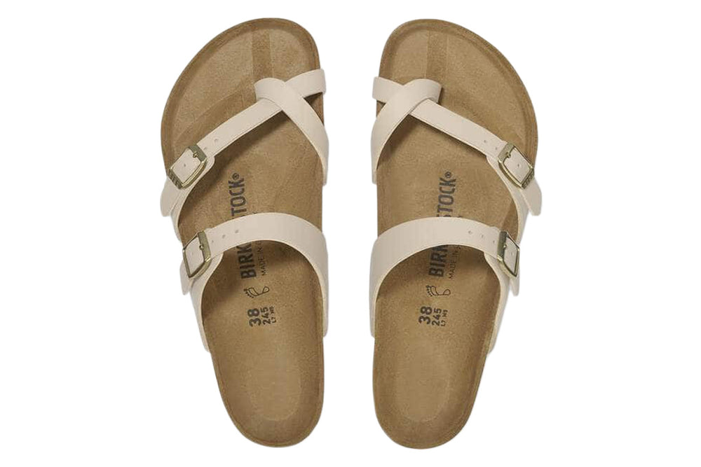 Birkenstock Mayari R Sandcastle Birkibuc Womens #color_brown-beige