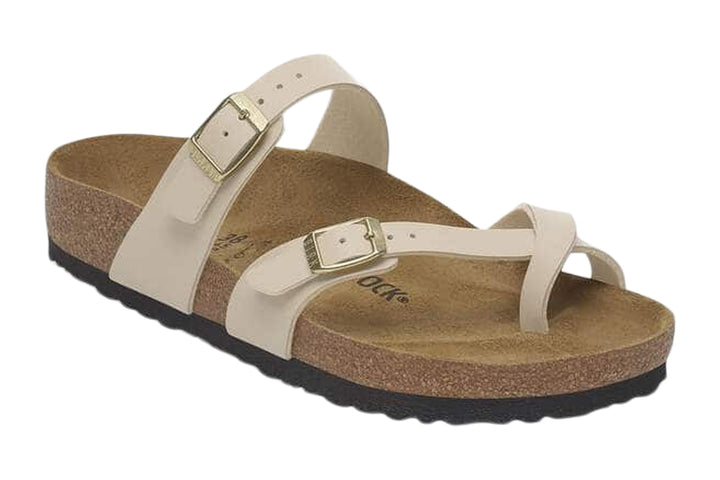 Birkenstock Mayari R Sandcastle Birkibuc Womens #color_brown-beige