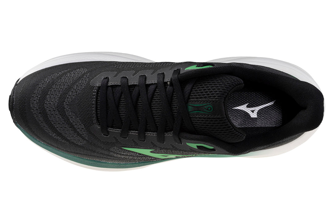 Mizuno Wave Sky 9 D Black/Goblin Green/Alpine Green Mens #color_black-multi-greens
