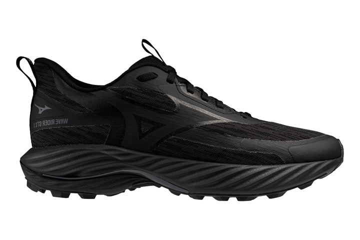 Mizuno Wave Rider GTX 3 D Black Sand/Black/Iron Gate Womens #color_black