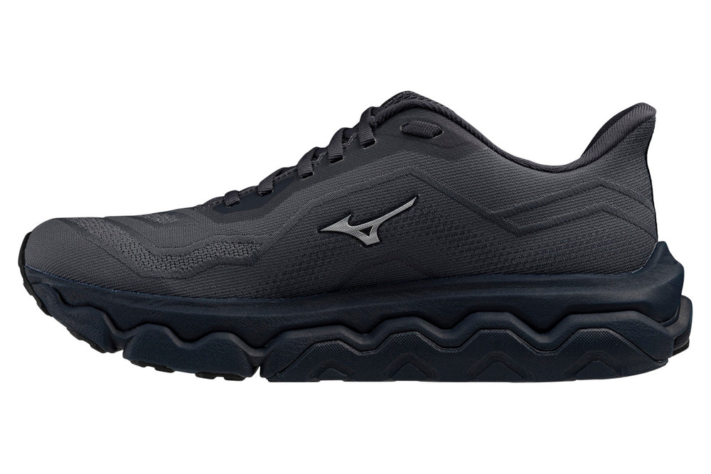 Mizuno Wave Horizon 9 2E India Ink/Galaxy Silver/Black Mens #color_grey-dark-grey