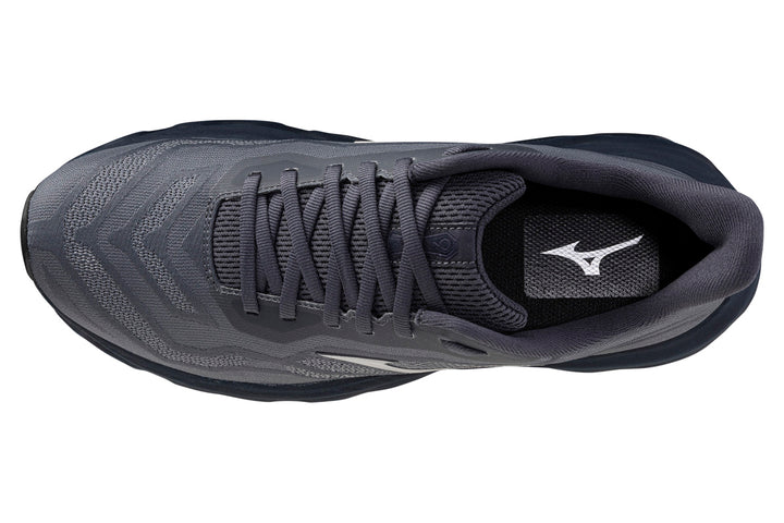 Mizuno Wave Horizon 9 2E India Ink/Galaxy Silver/Black Mens #color_grey-dark-grey