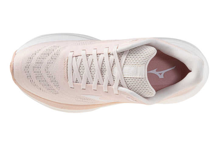 Mizuno Wave Sky 9 B Petal Pink/White/Peach Whip Womens #color_pink-soft-pink