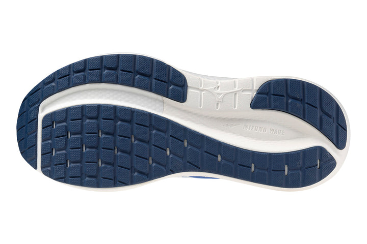 Mizuno Wave Inspire 22 D Ultramarine/White/Lightning Yellow Womens #color_blue-multi-yellows