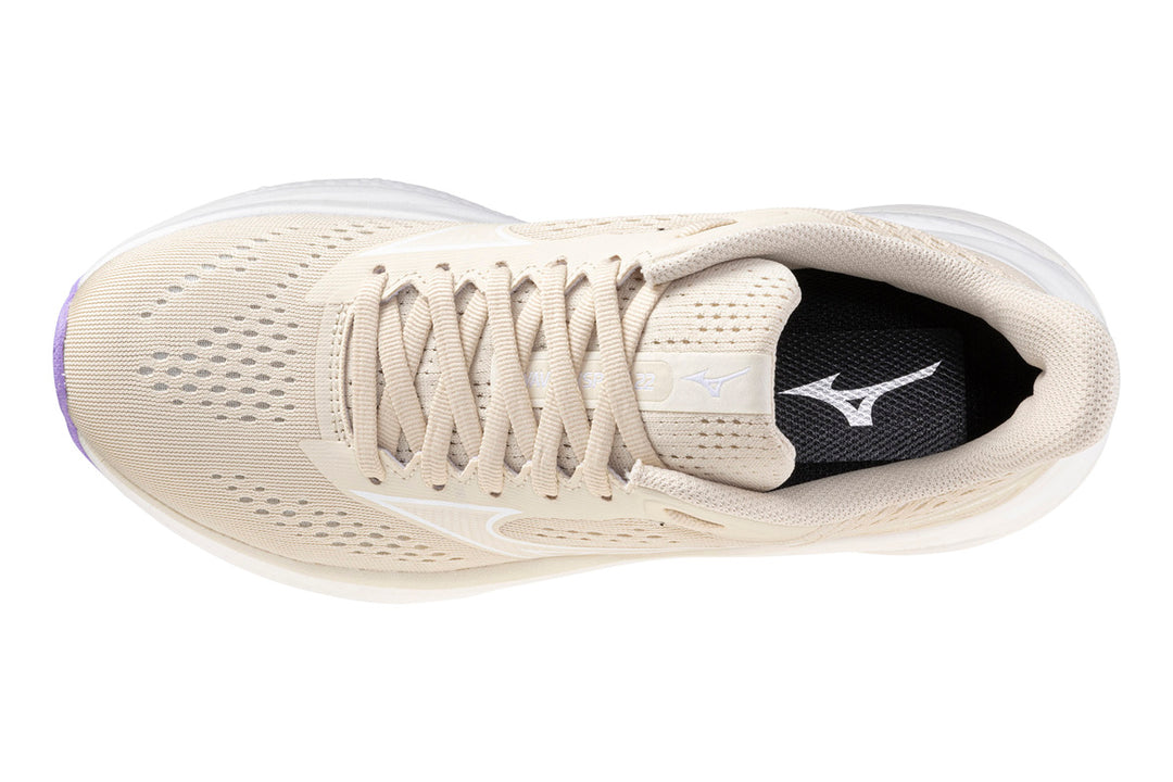 Mizuno Wave Inspire 22 B Summer Sand/White/Pristine Womens #color_brown-beige