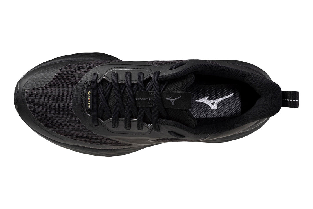 Mizuno Wave Rider GTX 3 D Black Sand/Black/Iron Gate Womens #color_black