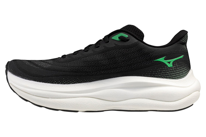 Mizuno Wave Sky 9 D Black/Goblin Green/Alpine Green Mens #color_black-multi-greens