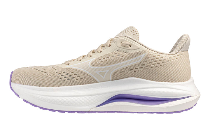 Mizuno Wave Inspire 22 B Summer Sand/White/Pristine Womens #color_brown-beige