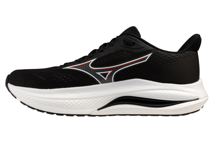 Mizuno Wave Inspire 22 D Black/Quiet Shade/Cherry Tomato Mens #color_black-multi-reds