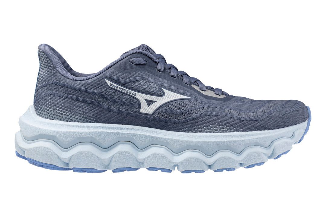 Mizuno Wave Horizon 9 D Wild Wind/White/Vista Blue Womens #color_grey-dark-grey