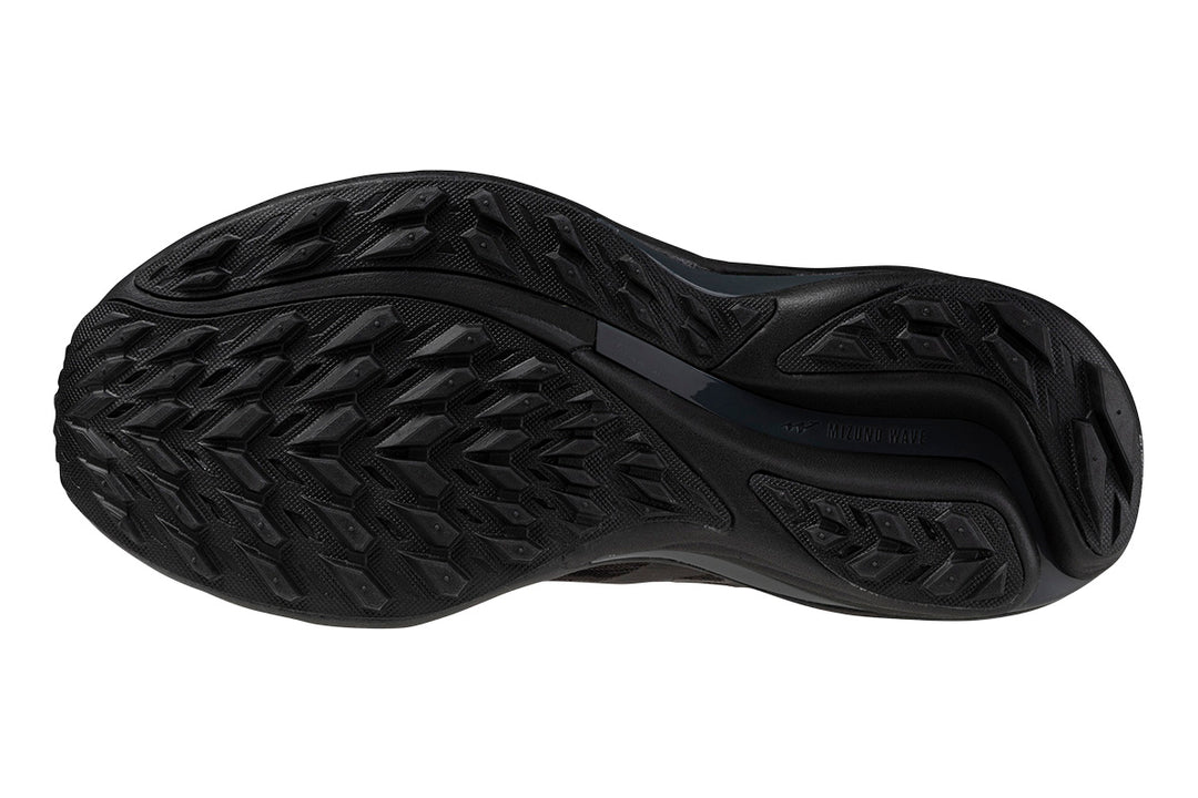 Mizuno Wave Rider GTX 3 D Black Sand/Black/Iron Gate Womens #color_black