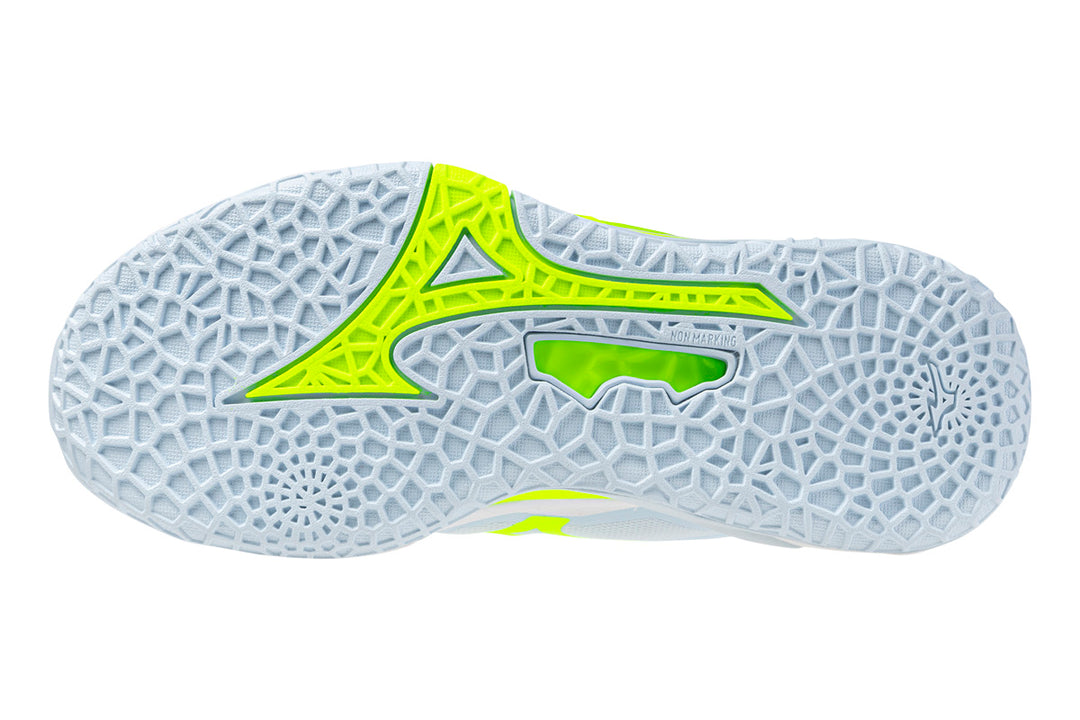 Mizuno Wave Stealth Neo 2 C Ice Water/Lightning Yellow Womens #color_blue-powder-blue